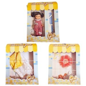 NIB Rare HTF Vintage 1980s Amanda Jane Doll Comb Ballerina Outfit Sleeping Bag